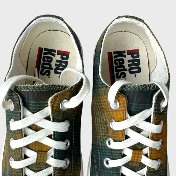 PRO-KEDS NWOT FOR J CREW ROYAL LOW TOPS PLAID MENS | SIZE: 9 - Picture 2 of 9